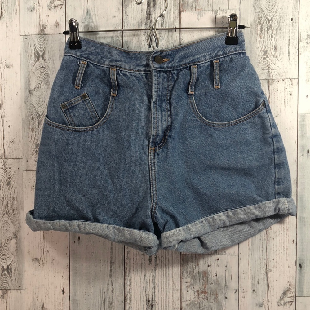 Vintage No Problem High Waisted Denim Shorts